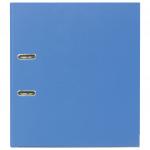 Папка-регистратор BRAUBERG с покрытием из ПВХ, 80 мм, с уголком, голубая (удв. срок службы), 227197