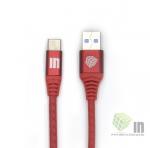 USB кабель INNOVATION (A1I-COBRA) Type-C 0.2 метра красный (3A)