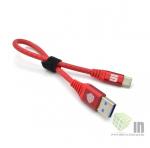 USB кабель INNOVATION (A1I-COBRA) Type-C 0.2 метра красный (3A)