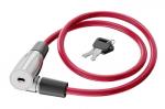Basi. Тросовый велозамок красный 2 ключа, 6 x 550 мм арт.ZR 300