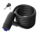 Basi. Тросовый велозамок черный 2 ключа, 8 x 1800 мм арт.ZR 302