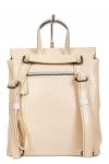 Кожаный рюкзак-трансформер, цвет молочный