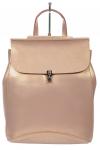 Женская сумка-рюкзак из натуральной кожи, цвет розовый с перламутром