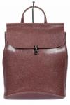Женская сумка-рюкзак из натуральной кожи, цвет лиловый