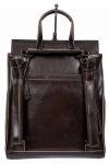 Женская сумка-рюкзак из натуральной кожи, цвет шоколад