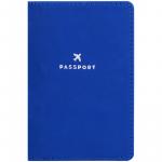 Обложка для паспорта OfficeSpace Journey, кожзам, синий, тиснение фольгой, 311109
