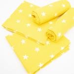 Набор детских пеленок бязь 4 шт 73/120 см 1700/8 цвет желтый