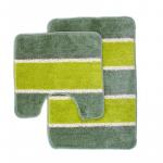 SERA (зелёный) Комплект ковриков для ванной 2 предмета. Размеры: 45*70см и 45*45см.