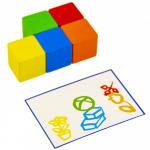 Игровой набор КРАСНОКАМСКАЯ ИГРУШКА Н-86 цветные кубики Кто быстрее? с карточками