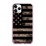 Чехол для iPhone 11 Pro Max матовый "American Flag Camo"