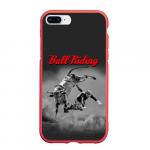Чехол для iPhone 7Plus/8 Plus матовый "Bull Riding"