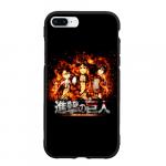 Чехол для iPhone 7Plus/8 Plus матовый "ATTACK ON TITAN. Heroes on fire"