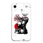Чехол для iPhone XR матовый "ATTACK ON TITAN. Red, black & white"