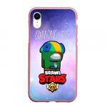 Чехол для iPhone XR матовый "Among us and Brawl Stars"