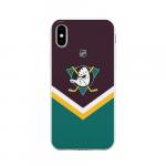 Чехол для iPhone X матовый "Anaheim Ducks"