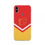Чехол для iPhone X матовый "Calgary Flames"
