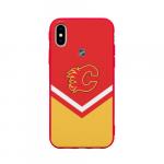 Чехол для iPhone X матовый "Calgary Flames"