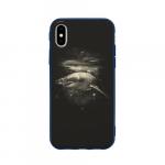 Чехол для iPhone X матовый "Cosmic Shark"