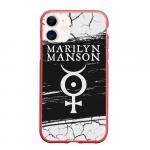 Чехол для iPhone 11 матовый "MARILYN MANSON / М. МЭНСОН"