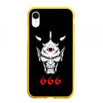 Чехол для iPhone XR матовый "666"