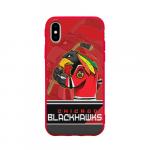 Чехол для iPhone X матовый "Chicago Blackhawks"