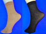 Крабро носки женские 50 Den микрофибра с лайкрой чёрные Miss уплотненные