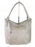 Женская сумка-мешок из экокожи, цвет серый