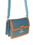 Женская летняя сумка сэтчел из экокожи, цвет бирюзовый