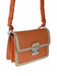 Женская летняя сумка сэтчел из экокожи, цвет оранжевый