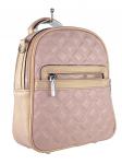 Женская стёганая сумка-рюкзак из искусственной кожи, цвет розовый