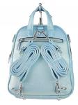 Женская стёганая сумка-рюкзак из искусственной кожи, цвет голубой