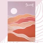 Полотенце пляжное Этель "Sunset" 96х146 см, 100% хлопок