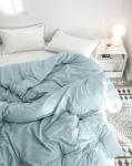 Одеяло Mency средней плотности (Серо-голубой)