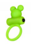 Виброкольцо на пенис A-Toys by TOYFA Chio, силикон, зеленое, 8,1 см, O 3,1 см