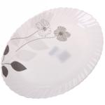 Блюдо сервировочное Grey flowers 34*26 см стеклокерамика