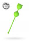 Вагинальные шарики A-Toys by TOYFA Meeko, силикон, зеленый, 16,4 см, O 2,7 см