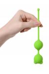 Вагинальные шарики A-Toys by TOYFA Meeko, силикон, зеленый, 16,4 см, O 2,7 см