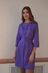 Платье с планкой фиолетовое