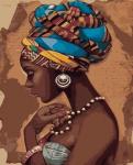 Африканская девушка в этническом головном уборе