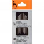 01313 Иглы швейные с острым кончиком № 5-10, 20 шт PONY