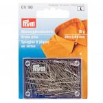 011193 Булавки (латунь) для штор, рубашек, блузок 103 серебряный цвет 0,65*26мм Prym