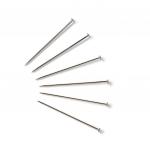 011193 Булавки (латунь) для штор, рубашек, блузок 103 серебряный цвет 0,65*26мм Prym