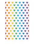 Держатель для карт "Multicolored hearts" (6,5 х 10,4 см)