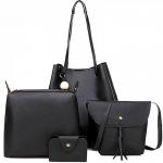 1001-2 черн Комплект сумок женский (26х24х15)