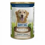 Хэппи Дог Natur Line консерва Ягненок с рисом для собак (НФКЗ) 0,41кг АГ