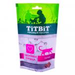 TITBIT. Лакомство Хрустящие подушечки для кошек с мясом индейки для здоровья сердца, 60г АГ