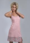 Комплект с халатом "БЕЛЛА" халат + сорочка (светло розовый №2)
