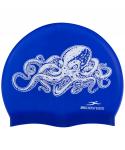Шапочка для плавания Octopus Navy, силикон, детский