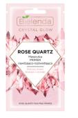 BIELENDA CRYSTAL GLOW ROSE QUARTZ маска для лица PRIMER увлажняющая с осветляющим эффектом 8 ml