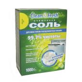 Соль для ПММ "Clean&Fresh" гранулированная, 1 000г